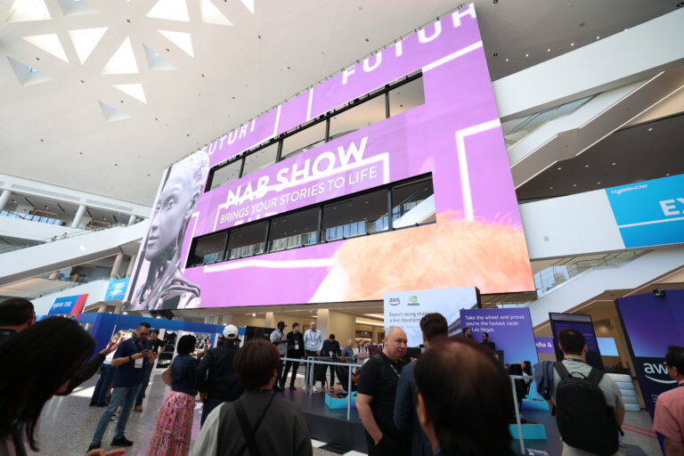 Entrada do NAB Show, uma das principais feiras de produtos de cinema