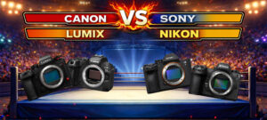Canon R6 Mark III vs Lumix S1 II vs Nikon Z6 III vs Sony a7 V - Qual a melhor câmara em 2026